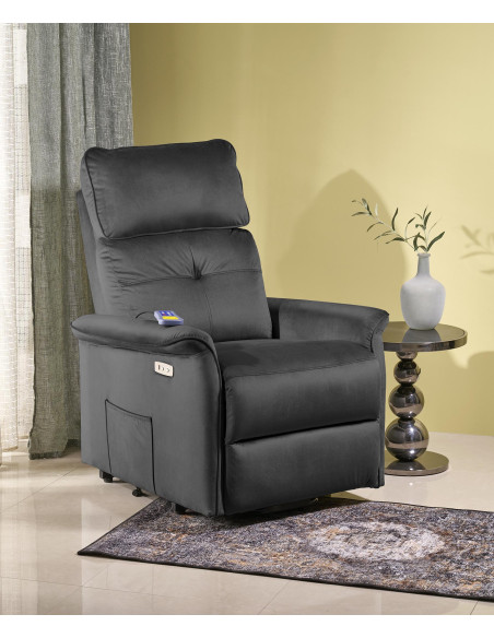 SEMIR 2 fotel wypoczynkowy czarny (2p 1szt)