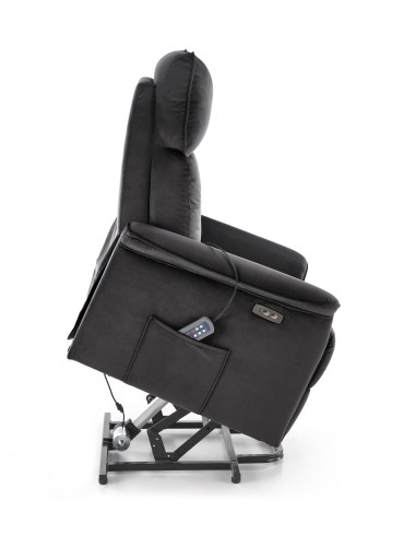 SEMIR 2 fotel wypoczynkowy czarny (2p 1szt)