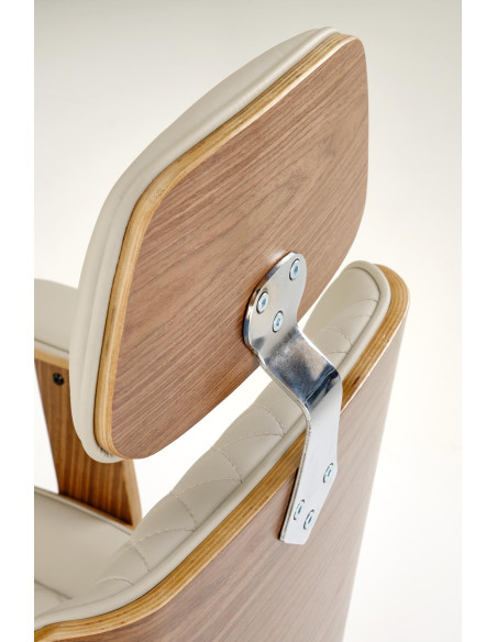 TIMBER fotel gabinetowy orzechowy/beżowy