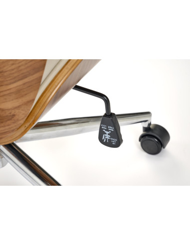 TIMBER fotel gabinetowy orzechowy/beżowy