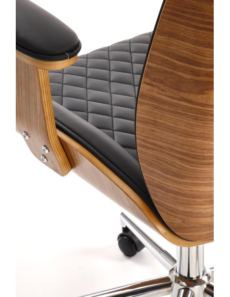 TIMBER fotel gabinetowy orzechowy/czarny