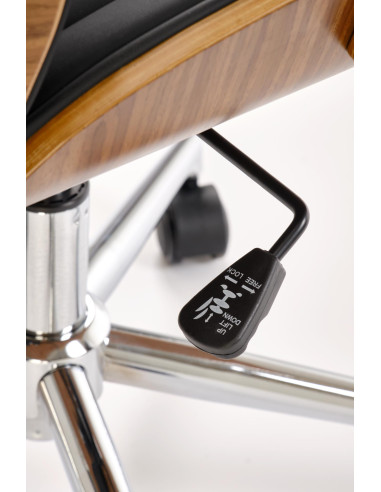 TIMBER fotel gabinetowy orzechowy/czarny