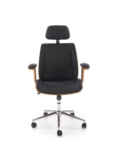 TIMBER fotel gabinetowy orzechowy/czarny