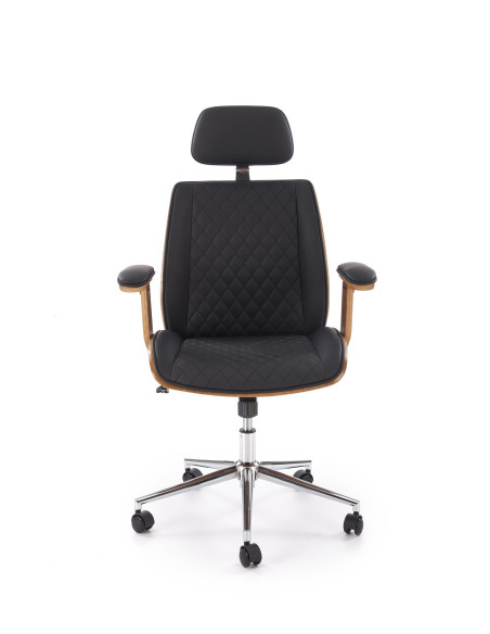 TIMBER fotel gabinetowy orzechowy/czarny