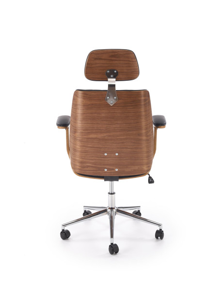 TIMBER fotel gabinetowy orzechowy/czarny