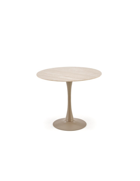 TOLIO stół okrągły, trawertyn/ kaszmir (3p 1szt)