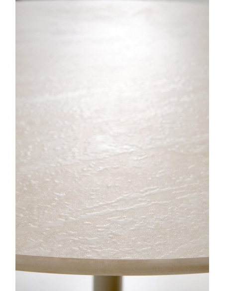 TOLIO stół okrągły, trawertyn/ kaszmir (3p 1szt)