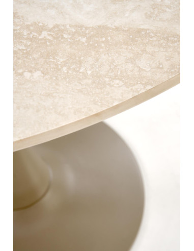 TOLIO stół okrągły, trawertyn/ kaszmir (3p 1szt)