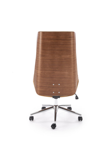 WEBSTER fotel gabinetowy orzechowy/beżowy