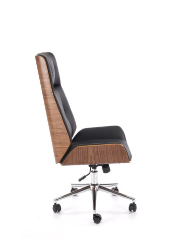 WEBSTER fotel gabinetowy orzechowy/czarny