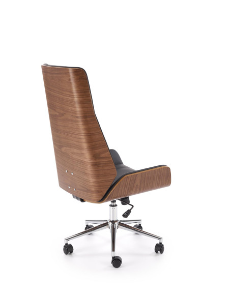 WEBSTER fotel gabinetowy orzechowy/czarny