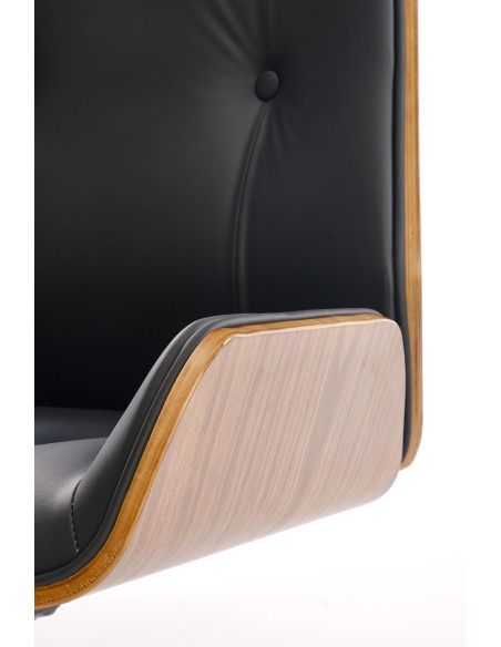 WEBSTER fotel gabinetowy orzechowy/czarny