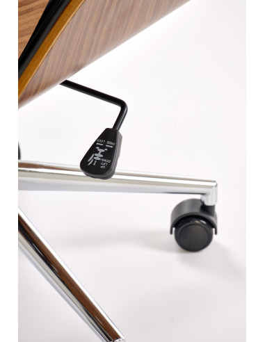 WEBSTER fotel gabinetowy orzechowy/czarny