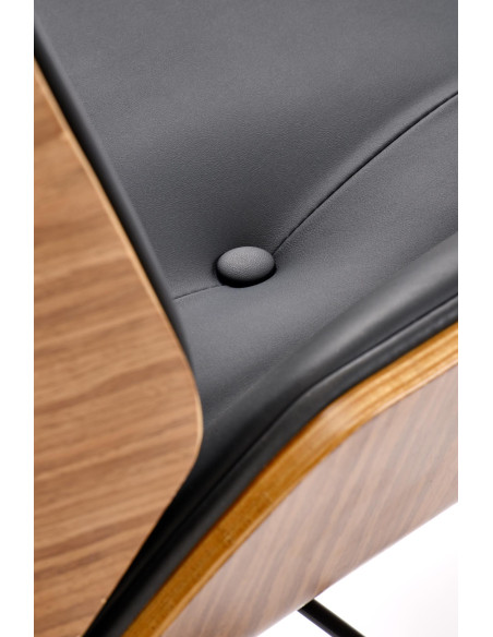 WEBSTER fotel gabinetowy orzechowy/czarny