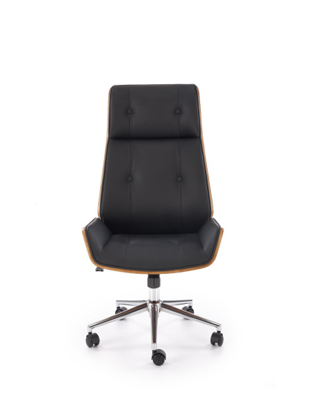 WEBSTER fotel gabinetowy orzechowy/czarny