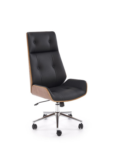 WEBSTER fotel gabinetowy orzechowy/czarny