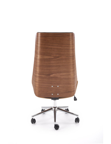 WEBSTER fotel gabinetowy orzechowy/czarny