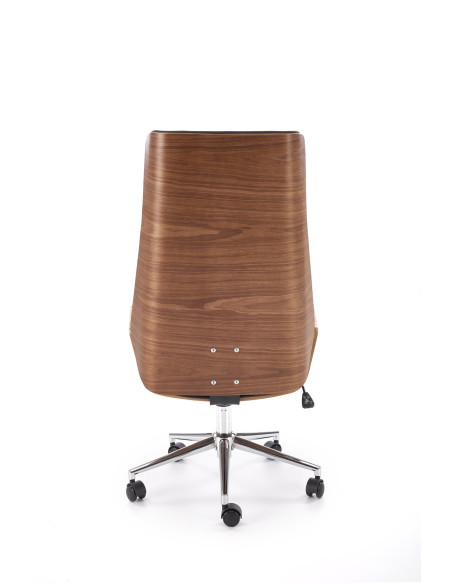 WEBSTER fotel gabinetowy orzechowy/czarny