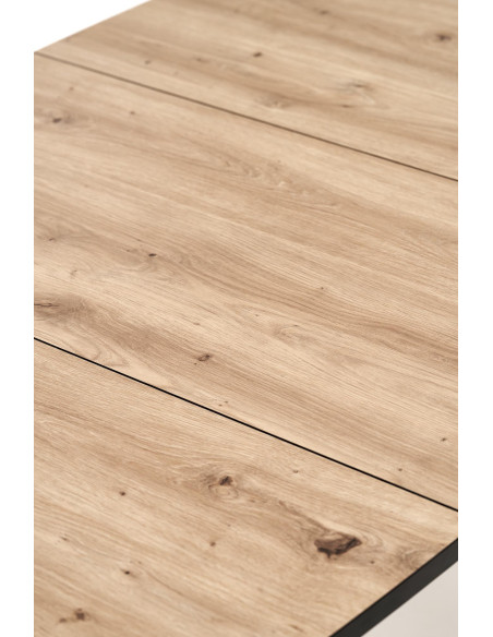 BARRIL stół rozkładany 130-170x80x72 cm dąb artisan/czarny