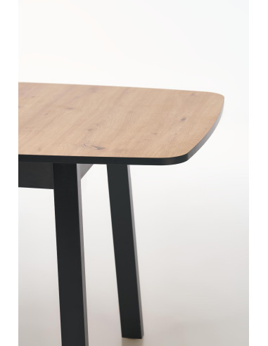 BARRIL stół rozkładany 130-170x80x72 cm dąb artisan/czarny