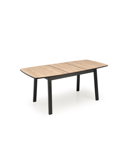 BARRIL stół rozkładany 130-170x80x72 cm dąb artisan/czarny