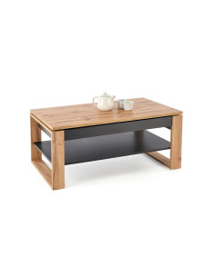 BETTY ława z podnoszonym blatem dąb artisan / czarny