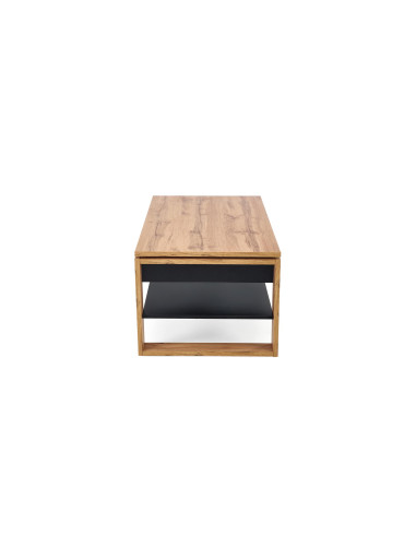 BETTY ława z podnoszonym blatem dąb artisan / czarny