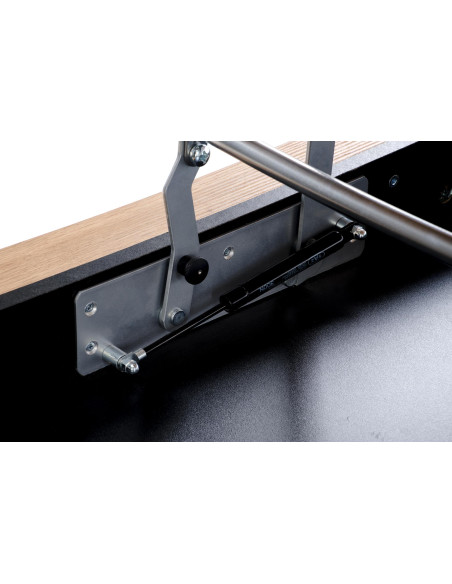 BETTY ława z podnoszonym blatem dąb artisan / czarny