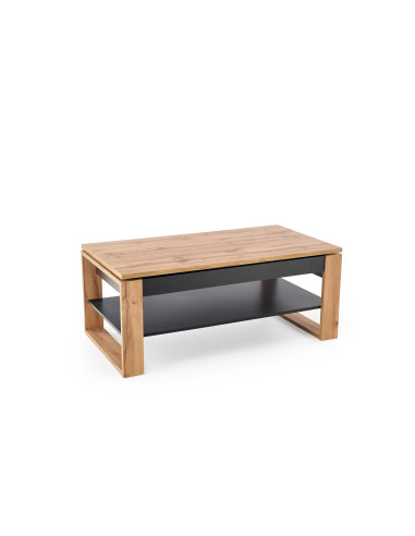 BETTY ława z podnoszonym blatem dąb artisan / czarny