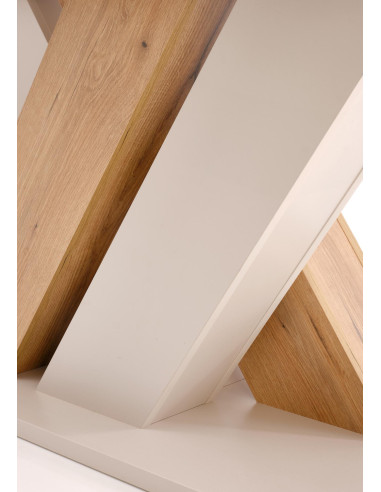 BRANDON stół rozkładany 160-200/90 cm kaszmir/dąb cremona evoke (2p 1szt)