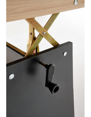 ERIKA ławostół rozkładany dąb artisan / czarny