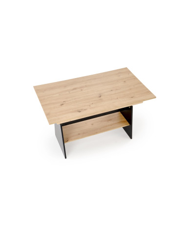 ERIKA ławostół rozkładany dąb artisan / czarny