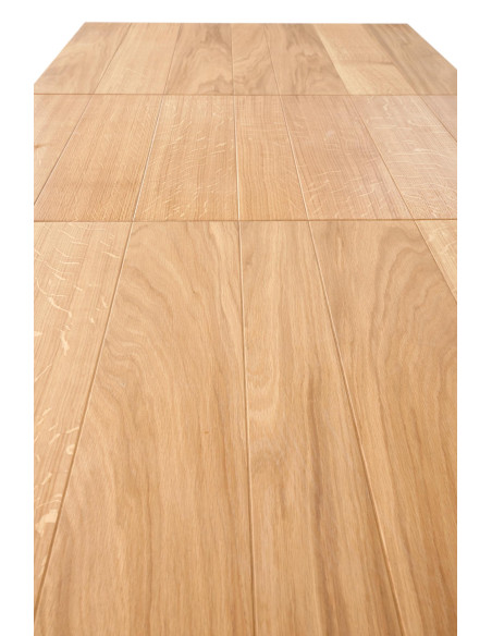 FIESTA stół rozkładany 200-280x100x77 cm dąb naturalny/czarny