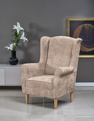 HERMES fotel wypoczynkowy, beżowy (MARKOS 10- 2)