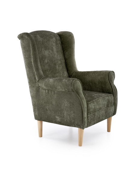 HERMES fotel wypoczynkowy, oliwkowy (MARKOS 10- 10)