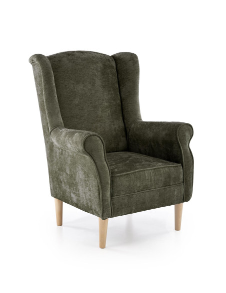 HERMES fotel wypoczynkowy, oliwkowy (MARKOS 10- 10)