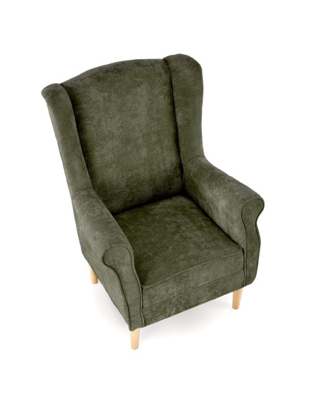 HERMES fotel wypoczynkowy, oliwkowy (MARKOS 10- 10)