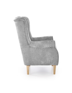 HERMES fotel wypoczynkowy, popielaty (MARKOS 10- 15) 2