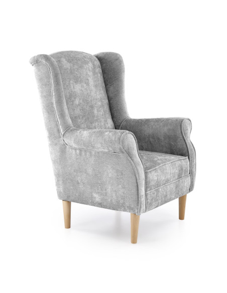 HERMES fotel wypoczynkowy, popielaty (MARKOS 10- 15)