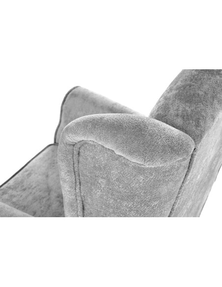 HERMES fotel wypoczynkowy, popielaty (MARKOS 10- 15)