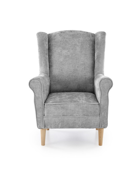 HERMES fotel wypoczynkowy, popielaty (MARKOS 10- 15)