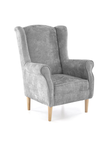 HERMES fotel wypoczynkowy, popielaty (MARKOS 10- 15)