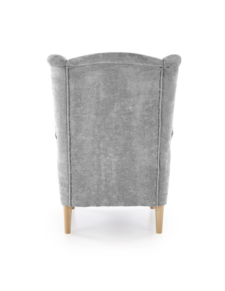 HERMES fotel wypoczynkowy, popielaty (MARKOS 10- 15)