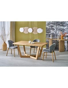 MASSIVE 3 stół rozkładany 160-250x90x77 cm dąb naturalny/dąb naturalny (2p 1szt)