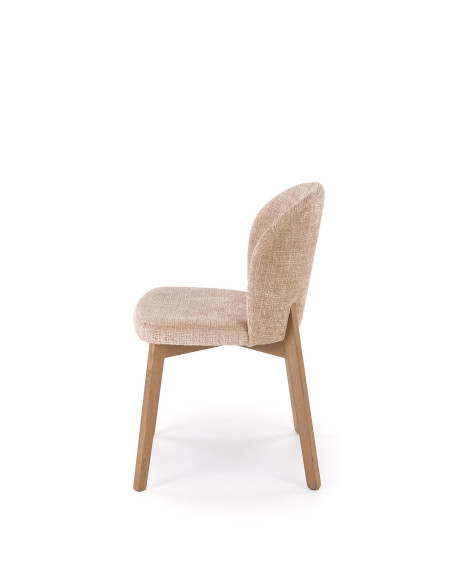 BASSO krzesło jasny orzech / tap: CREMONA 14 (beżowy)