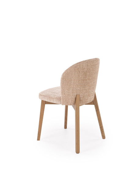 BASSO krzesło jasny orzech / tap: CREMONA 14 (beżowy)