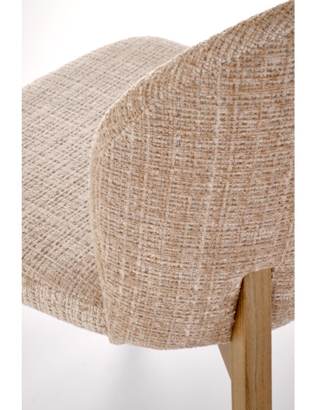 BASSO krzesło jasny orzech / tap: CREMONA 14 (beżowy)