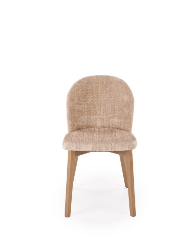 BASSO krzesło jasny orzech / tap: CREMONA 14 (beżowy)