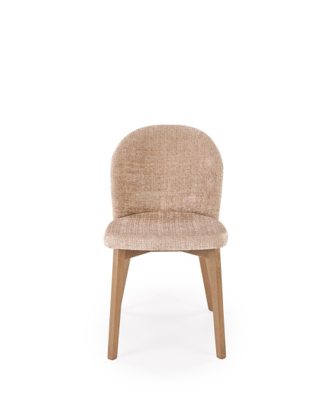 BASSO krzesło jasny orzech / tap: CREMONA 14 (beżowy)