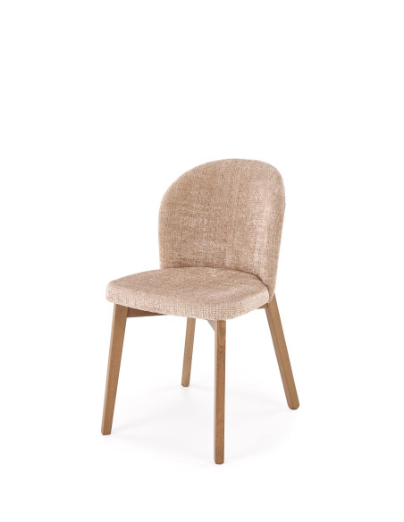 BASSO krzesło jasny orzech / tap: CREMONA 14 (beżowy)